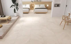 Carrelage sol / mur effet marbre beige LAGOM SAND l.60 x L.120 cm Mat-Limcaro New