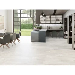 Carrelage sol / mur effet bois 20x120 cm ARTWOOD WHITE(vendu par boite de 1.44m2)-Eiffel art construction Sale