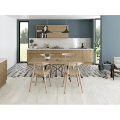 Carrelage sol / mur effet bois 20x120 cm ARTWOOD WHITE(vendu par boite de 1.44m2)-Eiffel art construction Sale