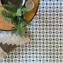 Aelle Carrelage Carrelage sol / mur effet ciment 20x20 cm 1900 PALAU CELESTE