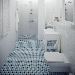 Aelle Carrelage Carrelage sol / mur effet ciment 20x20 cm 1900 PALAU CELESTE