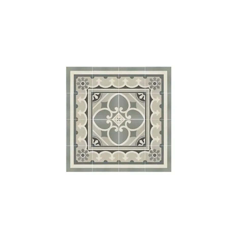 Carrelage sol / mur effet ciment gris 20x20 cm - CAPRICE - CHATELET ANGLE-Aelle Carrelage Sale