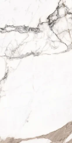 Limcaro Carrelage sol / mur effet marbre beige PAONAZZO BRILLANT l.60 x L.120 cm Brillant