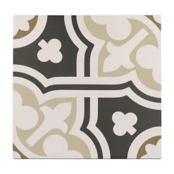 Carrelage sol / mur effet ciment à motif 20x20 cm RIVOLI - PLAZA GRIS-Aelle Carrelage Discount