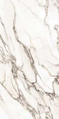 Limcaro Carrelage sol / mur effet marbre blanc OBRANO l.60 x L.120 cm Brillant