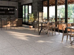 Carrelage sol / mur effet Terrazzo CHALKY l.60 x L.120 cm Mat-Limcaro Outlet