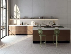 Carrelage sol / mur effet Terrazzo CHALKY l.60 x L.120 cm Mat-Limcaro Outlet