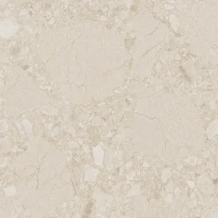 Aelle Carrelage Carrelage sol / mur effet terrazzo beige 60x60 cm CREAM R BEACH