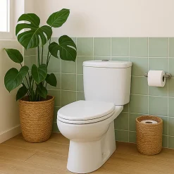 Aelle Carrelage Carrelage sol / mur effet ciment uni bleu vert 20x20 cm 1900 JADE