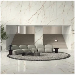 Aelle Carrelage Carrelage sol / mur effet marbre 60x120 cm mate Marvel Diva ICE CRYSTAL