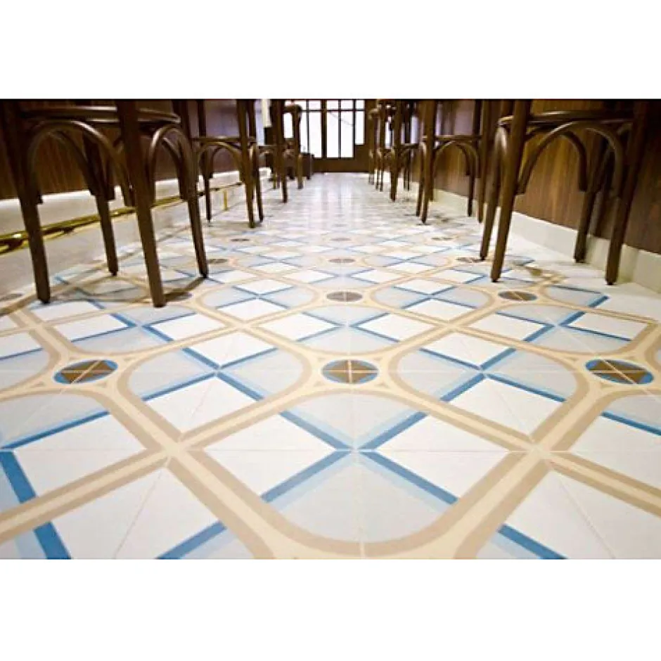 Aelle Carrelage Carrelage sol / mur effet bois blanc 21,8x89 cm ARHUS BLANCO