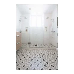 Aelle Carrelage Carrelage sol / mur effet ciment motif étoile 20x20 cm 1900 CALVET