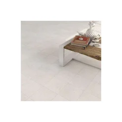 Aelle Carrelage Carrelage sol / mur effet béton blanc 120x120 cm NASSAU BLANCO