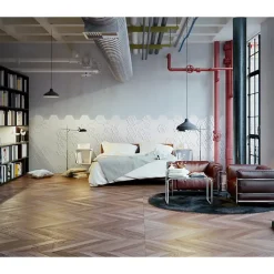 Carrelage sol / mur effet terrazzzo coloré brillant 80x80 cm STRACCIATELLA GRAFITO POLISHED(vendu par boite 1.26m2)-Eiffel art construction Discount