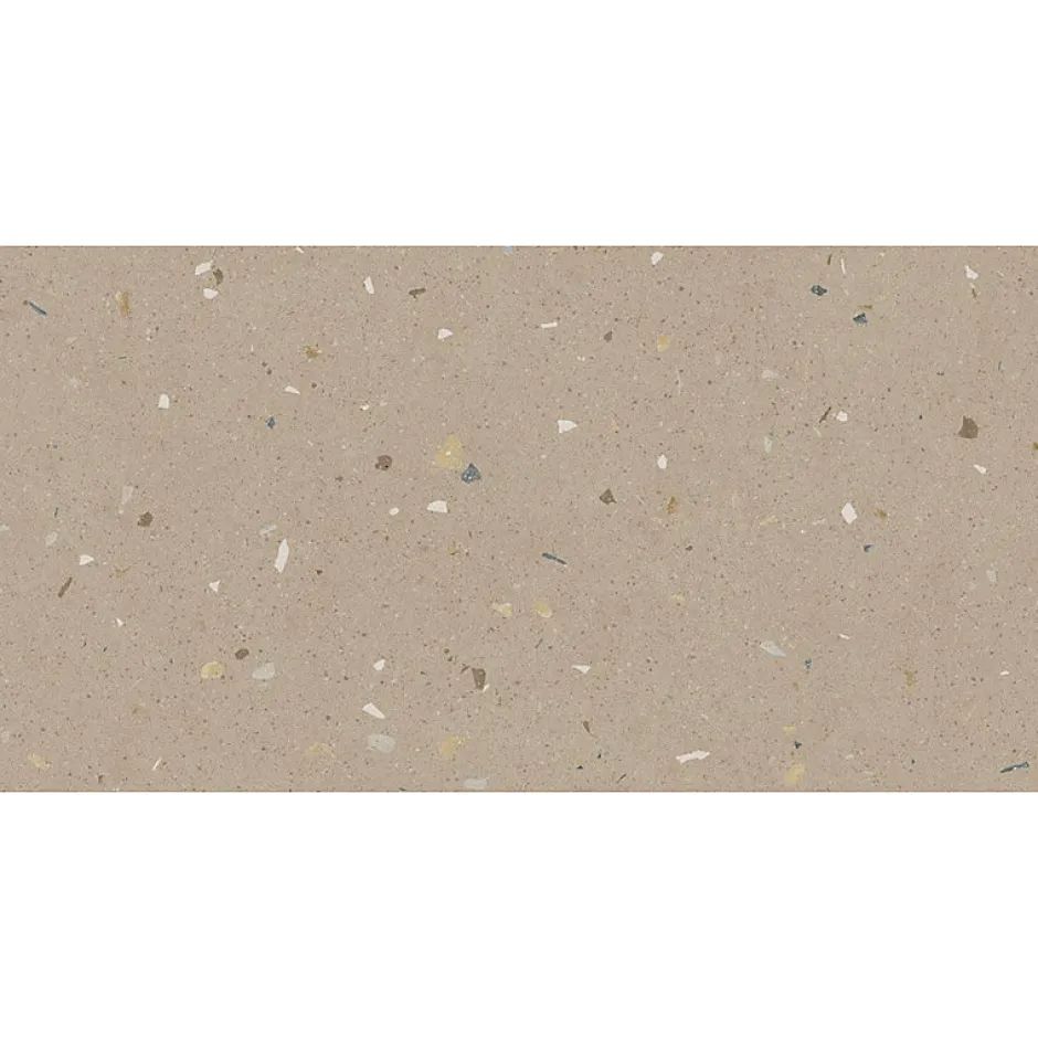 Carrelage sol / mur effet terrazzo 60x120 cm Croccante-R Avellana (vendu par boite de 1.44m2)-Eiffel art construction