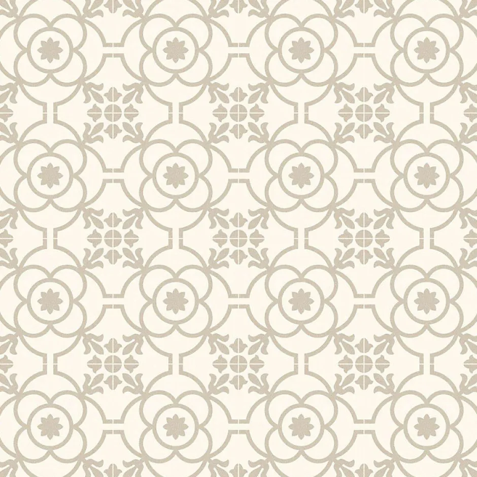 Aelle Carrelage Carrelage sol / mur effet ciment 20x20 cm SVENSKA BLOMKNOPP BONE