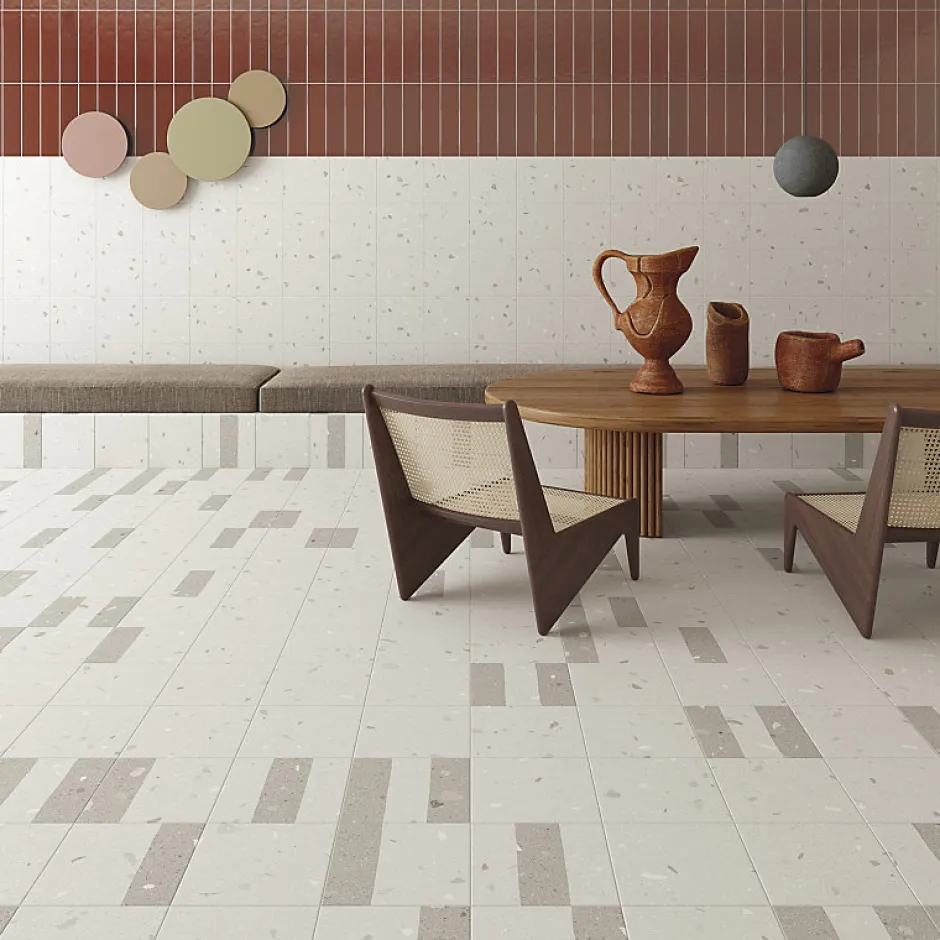 Carrelage sol / mur effet terrazzo 20x20 cm Croccante Granola Sesamo(vendu par boite de 1m2)-Eiffel art construction Best