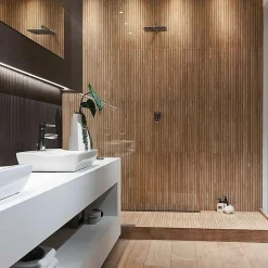 Carrelage sol / mur effet bois bambou à relief 60x120 cm ARTWOOD RIBBON NUT-Aelle Carrelage