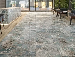 Limcaro Carrelage sol / mur effet marbre FIROZA l.60 x L.120 cm Brillant