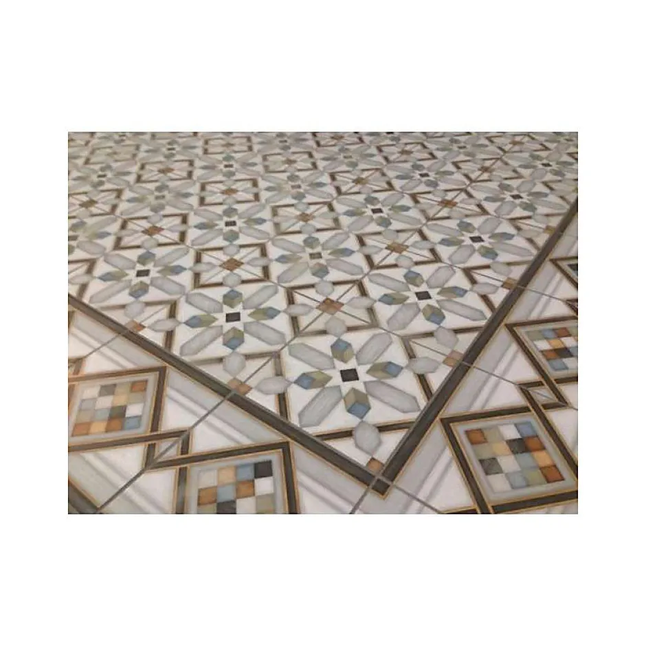 Aelle Carrelage Carrelage sol / mur effet ciment 20x20 cm VODEVIL POMBO 3 ANGLE