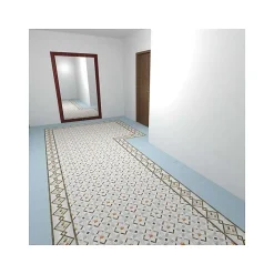 Aelle Carrelage Carrelage sol / mur effet ciment 20x20 cm VODEVIL POMBO 3 ANGLE