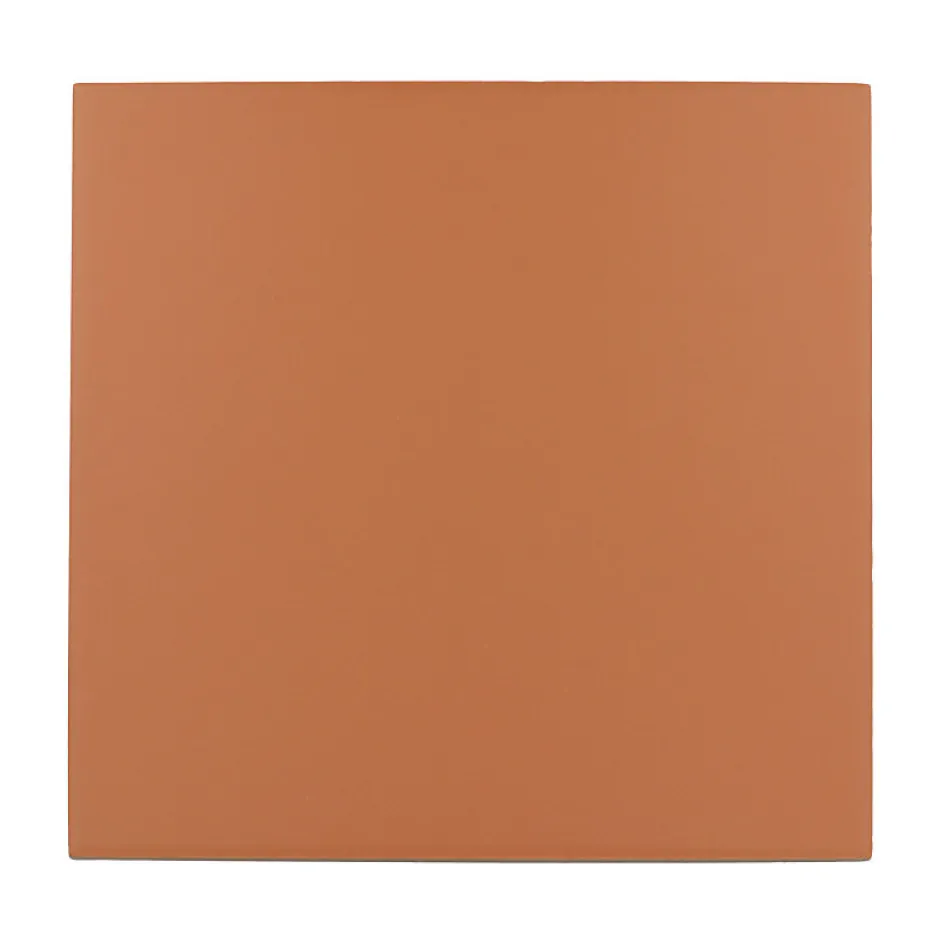 Carrelage sol / mur effet ciment uni terracotta terre cuite 20x20 cm RIVOLI TERRE 30718-Aelle Carrelage Discount