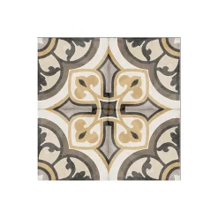 Aelle Carrelage Carrelage sol / mur effet ciment motif rosace 20x20 cm ART NOUVEAU MAJESTIC COLOUR