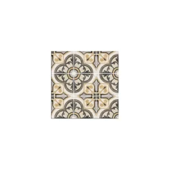 Aelle Carrelage Carrelage sol / mur effet ciment motif rosace 20x20 cm ART NOUVEAU MAJESTIC COLOUR