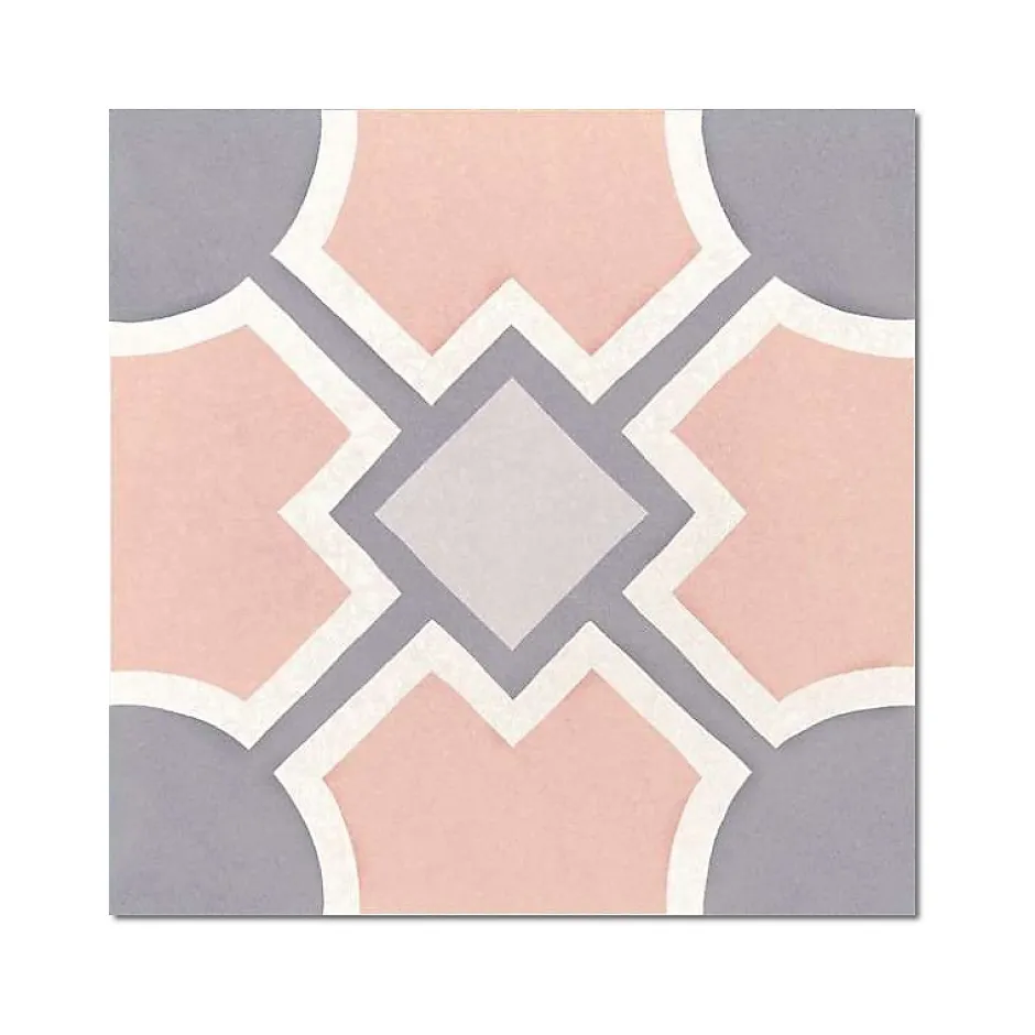 Eiffel art construction Carrelage sol / mur effet ciment 20x20 cm CAPRICE DECO SOLSTICE PASTEL(vendu par boite de 1m2)