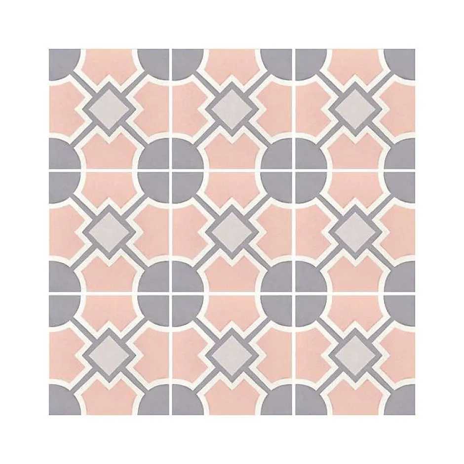 Eiffel art construction Carrelage sol / mur effet ciment 20x20 cm CAPRICE DECO SOLSTICE PASTEL(vendu par boite de 1m2)