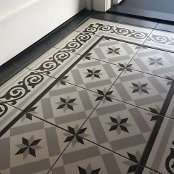 Aelle Carrelage Carrelage sol / mur effet ciment 20x20 cm 1900 GIBERT 3 ANGLE