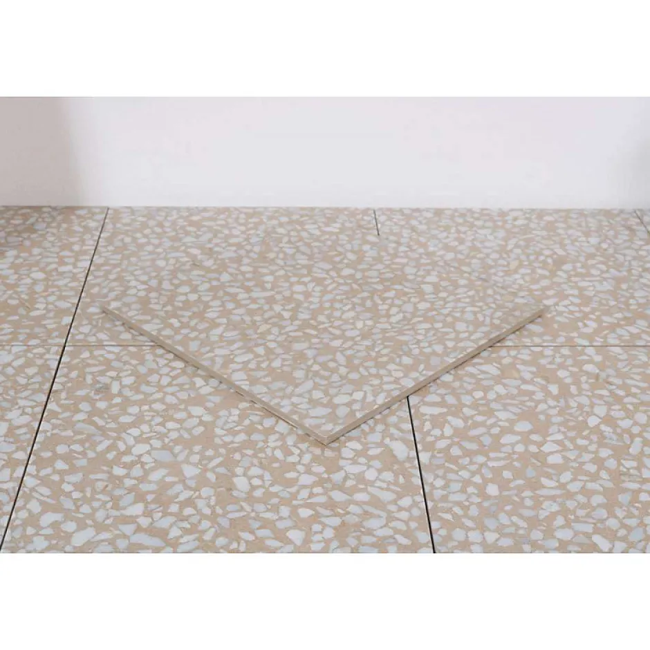 Aelle Carrelage Carrelage sol / mur effet terrazzo beige 30x30 cm FARNESE AMALFI BEIGE