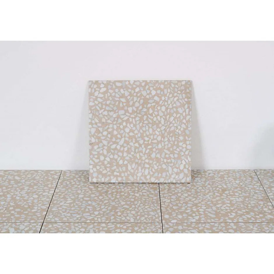 Aelle Carrelage Carrelage sol / mur effet terrazzo beige 30x30 cm FARNESE AMALFI BEIGE