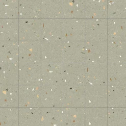 Eiffel art construction Carrelage sol / mur effet terrazzo 20x20 cm Croccante Menta (vendu par boite de 1m2)