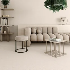 Carrelage sol / mur effet terrazzo grand format beige 80x80 cm MICRA R Crema-Eiffel art construction Online