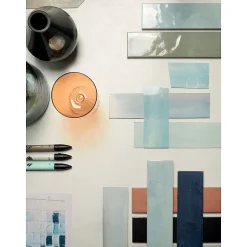 Aelle Carrelage Carrelage sol / mur faience effet zellige bleu clair - Miniature SODA Azzurro Artico J380