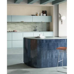 Aelle Carrelage Carrelage sol / mur faience effet zellige bleu foncé - Miniature SODA Blu Galassia J381