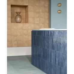 Aelle Carrelage Carrelage sol / mur faience effet zellige bleu foncé - Miniature SODA Blu Galassia J381