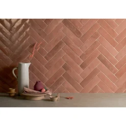 Carrelage sol / mur faience effet zellige rose - Miniature SODA Rosa Corallo J379-Aelle Carrelage Clearance