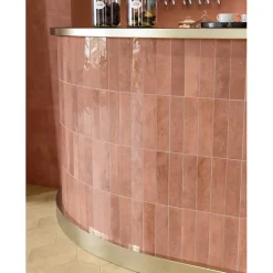 Carrelage sol / mur faience effet zellige rose - Miniature SODA Rosa Corallo J379-Aelle Carrelage Clearance
