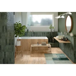 Carrelage sol / mur faience effet zellige vert foncé - Miniature SODA Verde Malva J378-Aelle Carrelage New