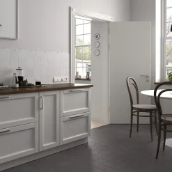 Aelle Carrelage Carrelage sol / mur forme croix noir 12X12 cm PORTO CROSS BLACK