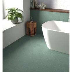 Carrelage sol / mur forme étoile vert 16,8x16,8 cm PORTO STAR PICKLE GREEN-Aelle Carrelage