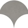 Carrelage sol / mur forme écaille de poisson grand format effet béton gris anthracite NASSAU TULUM GRAFITO-Aelle Carrelage Clearance