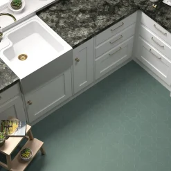 Aelle Carrelage Carrelage sol / mur forme croix vert 12X12 cm PORTO CROSS PICKLE GREEN