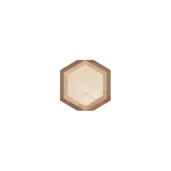 Carrelage sol / mur hexagonal effet ciment vieilli beige 25x21,6 cm TERRA CORNICE HEXAGONAL-Eiffel art construction New