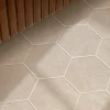 Carrelage sol / mur hexagonal effet ciment beige 17,5x20 cm HEXATILE CEMENT SAND-Aelle Carrelage Sale