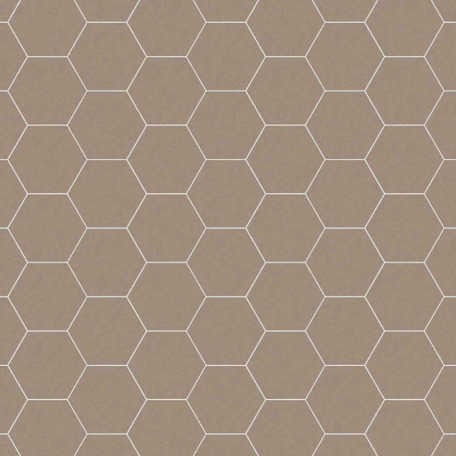 Carrelage sol / mur hexagonal effet terrazzo grand format marron 51,9x59,9 cm MICRA Hexagono Umbra-Eiffel art construction Sale