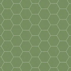 Eiffel art construction Carrelage sol / mur hexagonal effet terrazzo grand format vert 51,9x59,9 cm MICRA Hexagono Verde