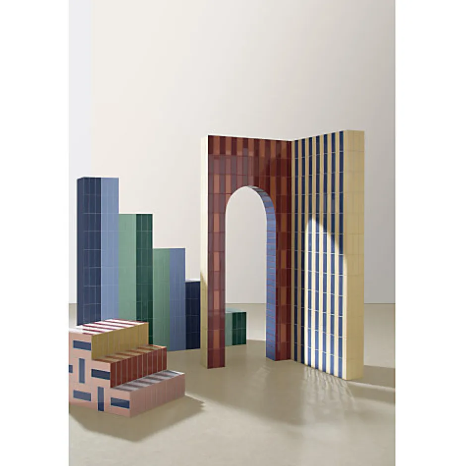 Eiffel art construction Carrelage sol / mur hexagonal effet terrazzo grand format vert 51,9x59,9 cm MICRA Hexagono Verde